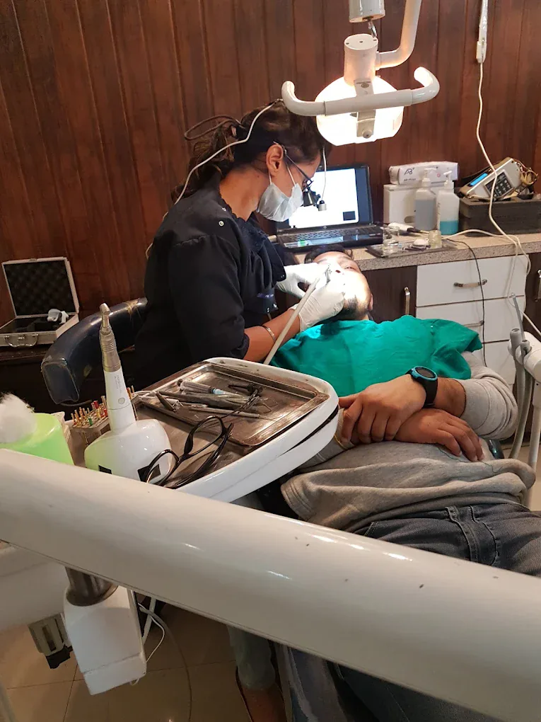 Dental microscope-assisted root canal treatment at Poly Dental Clinic Mohali